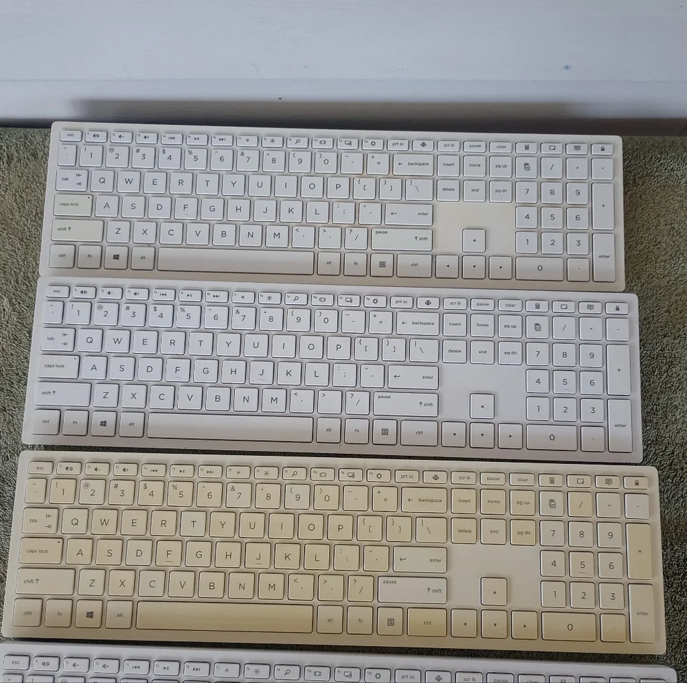 HP Wireless Keyboard - No USB Receiver Dongle - White